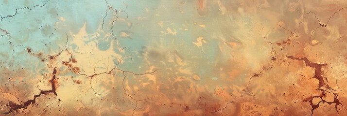 Poster - A visually stunning abstract background that showcases gorgeous earthy tones beautifully blended with soft blue hues