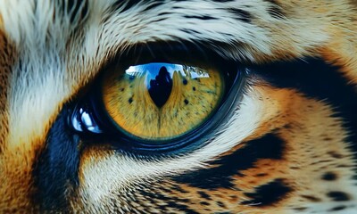close-up of a tiger's eye