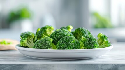 Fresh green broccoli. Healthy food