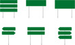 © Volodymyr - Traffic signs vector, green road signs blank. Blank signs vector for information of road direction, maps, text or banner with place for text. Isolated information direction sign.