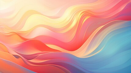 Wall Mural - Bright, flowing motion with gradient hues