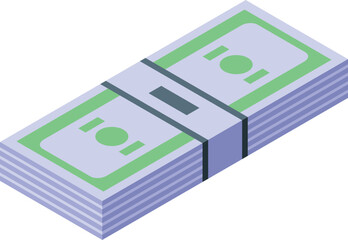 Poster - Stack of money representing prosperity, savings, and financial security