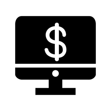 Online investment icon vector illustration graphic design
