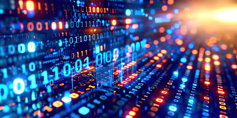 Poster - Matrix computer abstract background