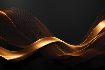 Aufkleber - Golden Elegance Modern Abstract Art