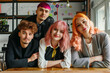 © Patcharaphon - Group of young fashionable woman and man or transgender in office. Happy lifestyle, diversity, equality concept