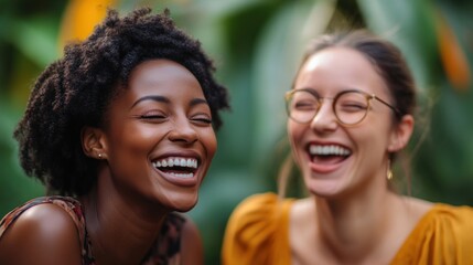 Two Friends Sharing a Laugh