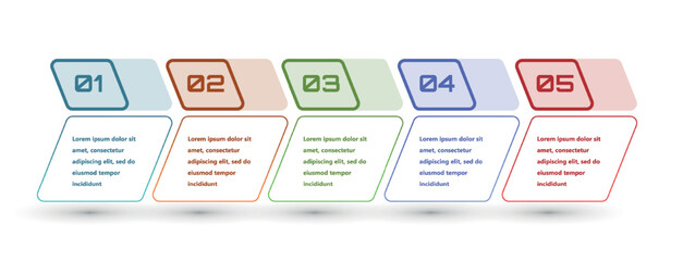 Modern and creative infographics made in the form of a vector template. Bright colors and abstract design elements are used. For use in presentations, web design and reports. Simple and clear.