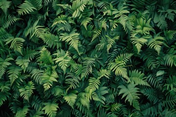 Canvas Print - A lush green plant with many leaves