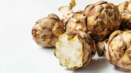 Wall Mural - Artichoke on white isolated background