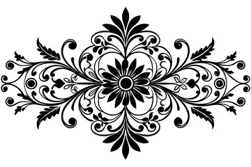 Sticker - Flower vector floral ornament vector