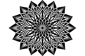 Wall Mural - Vector tribal floral mandala design