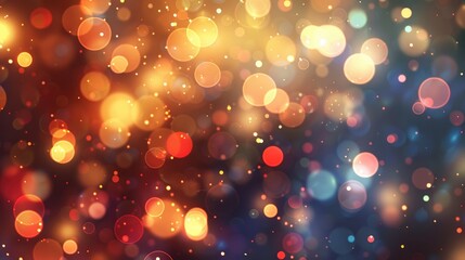 Poster - Bokeh background enhances festive ambiance