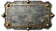© Serhii - Steampunk Frame. Brass Border Metal Plate for Signs, Posters, and Shields