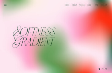 Wall Mural - trendy gradient red, pink and green fluid wave background landing page, colorful abstract liquid. pa