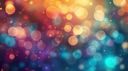 Poster - Vibrant Blurred Bokeh Backdrop