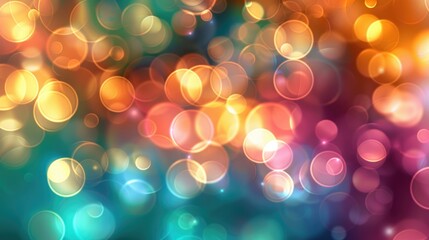 Poster - Vibrant Blurred Bokeh Backdrop