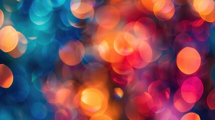 Poster - Vibrant Blurred Bokeh Backdrop