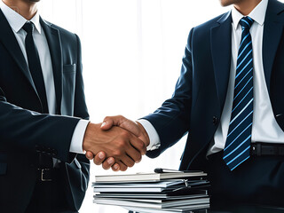 business people shaking hands