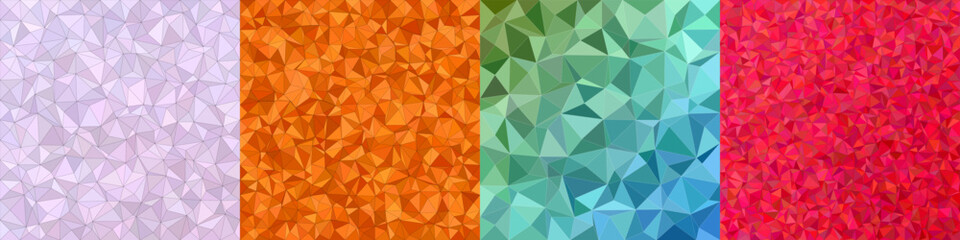Poster - Abstract triangle polygon background collection