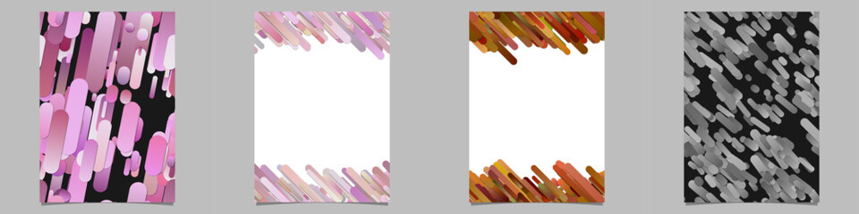 Poster - Gradient stripe brochure background collection