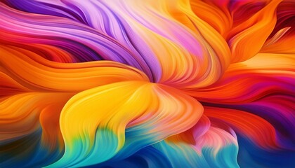 Wall Mural - vibrant and colorful abstract wallpaper with dynamic movement abstract bright rich colors swirling texture