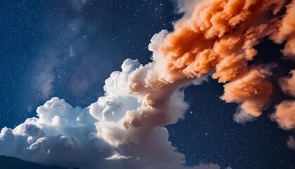 Wall Mural - nebula gas cloud in deep outer space