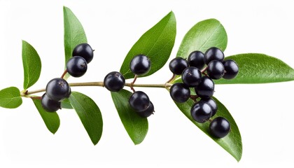 Wall Mural - wild privet branch bushes shrub isolated