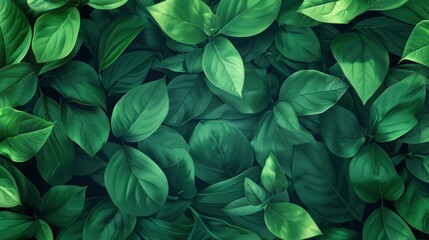 Poster - Green Leaf Texture