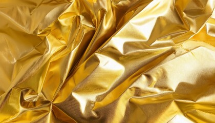 Wall Mural - gold foil leaf shiny texture abstract yellow wrapping paper for background and design art work