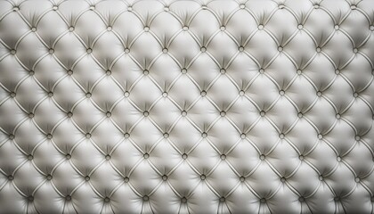 Wall Mural - seamless subtle white diamond tufted upholstery pattern transparent background texture overlay abstract soft puffy quilted sofa cushions or headboard displacement bump or height map generative ai