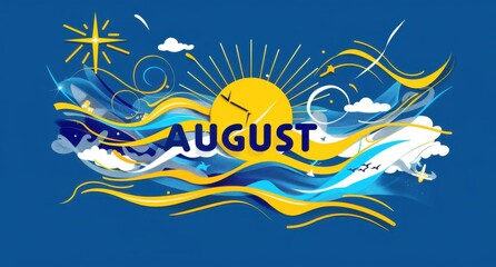 Wall Mural - modern logo with the word 