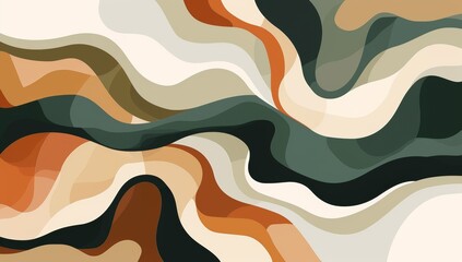 Poster - An organic gradient wallpaper background header illustration created using generative AI.