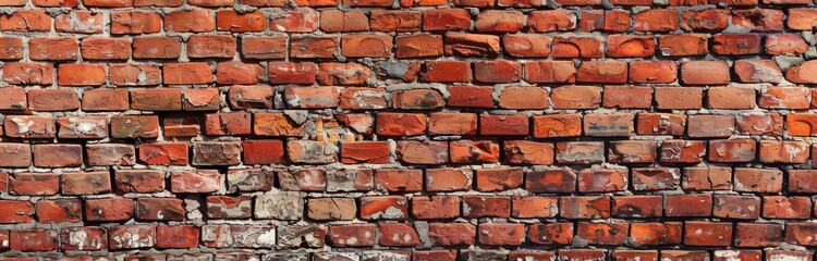 Poster - grunge stone texture on an antique brick wall. a panoramic view.