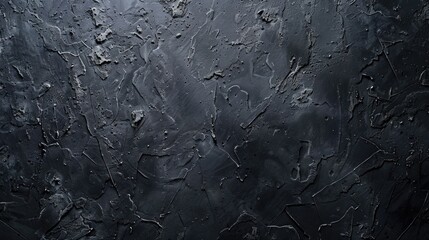 Aufkleber - Close-up shot of a black painted wall with texture and brushstrokes visible