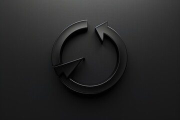 Poster - A simple icon representing flow or direction, suitable for infographics and presentations
