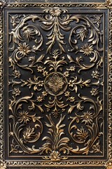 Poster - A decorative panel with intricate flower design
