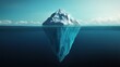 © Gnublin - background with an image of an iceberg and its underwater part