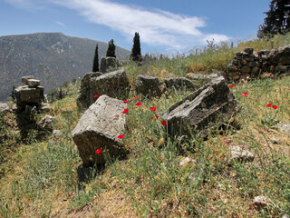 The ruins of ancient Delphi are an important archaeological site as well as a historic city of ancient Greece, home to the famous oracle of the god Apollo and the goddess Didima