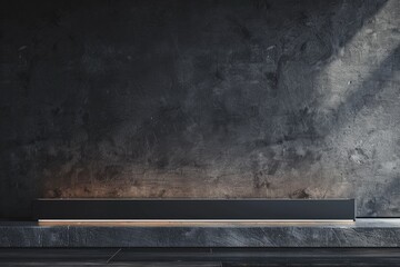 Aufkleber - TV on wooden shelf, modern home decor, cozy living room