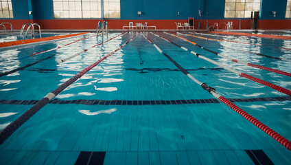 Canvas Print - Empty sports pool