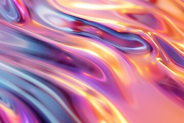 Poster - A detailed view of a vibrant liquid art piece