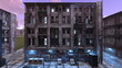 © tsuneomp - 荒廃した都市　3DCGレンダリング