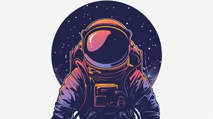Wall Mural - Astronaut in Space: A Cosmic Adventure