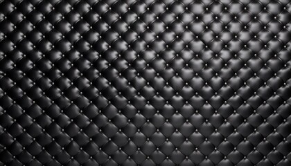 button black leather tufting wall pattern background