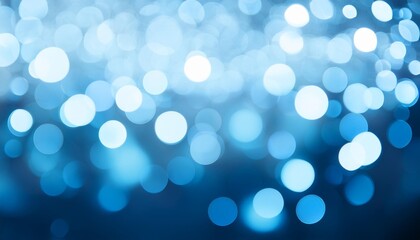 Wall Mural - blue bokeh abstract light background bokeh light background