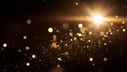 Poster - real backlit dust particles with real lens flare