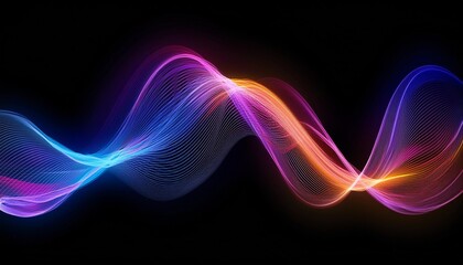 Wall Mural - amplitude color motion waves for you design