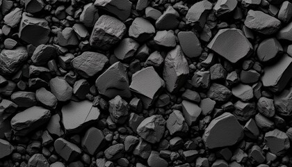 black or dark gray rough soil like texture background