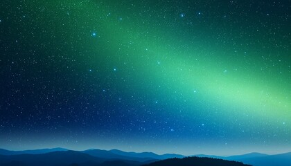 Wall Mural - grainy texture gradient green and blue cyan galaxy abstract background